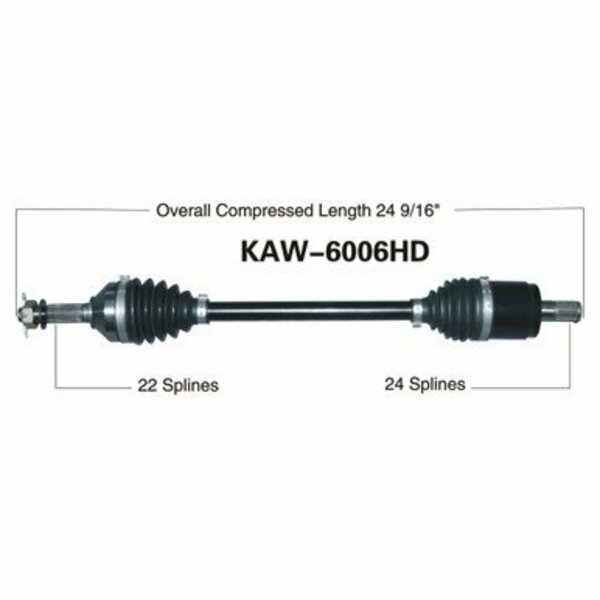 Wide Open Heavy Duty CV Axle for KAW HD FRONT L/R KRF750 TERYX 08-13 KAW-6006HD